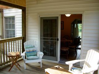 As you can see, the new porch is gorgeous, even if it's still a little bare looking inside.