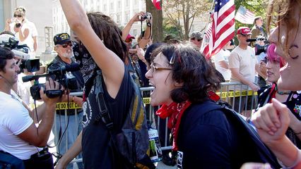 Going past the wackadoodles, er, I mean, counter-protesters...