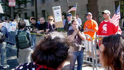 Going past the wackadoodles, er, I mean, counter-protesters...