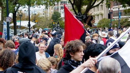 The crowd at Dupont Circle became increasingly larger as time went by.