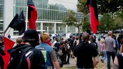 Arriving at the World Bank...