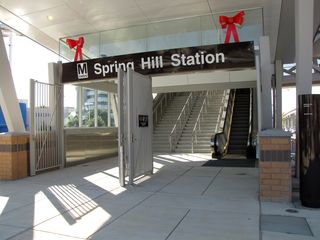 Entrance to Spring Hill station.