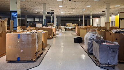 JCPenney had closed in October 2014, so that space was not accessible to me during my final visit.  However, it appeared that the space was being used for storage by Know Knew Books.
