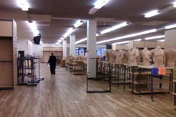 The Steve & Barry's space on November 25, 2008.  At this point in time, the merchandise was all gone and the store had ceased operations, and the liquidator was selling off the remaining store fixtures.