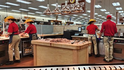 "Fresh brisket on the board!"