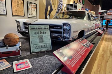 All-American Red Heads limousine on exhibit at the Women's Basketball Hall of Fame.