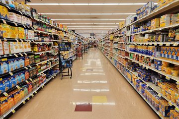 The inside of Food City.