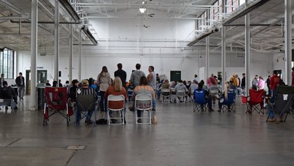 The Farmers Market building, being used to host an event.