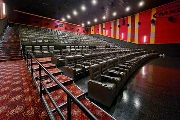 One of the theaters at the Marquee in Bristol.  Those seats look amazing, and definitely beat the pants off of the seats that they had at the theaters that I used to go to as a child.