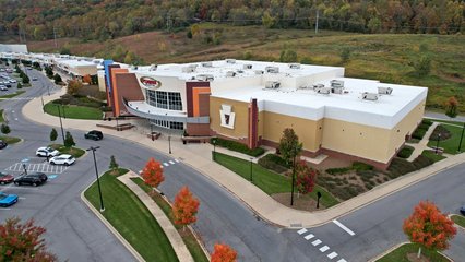 Drone shots of Marquee Cinemas and the rest of the development that it sits in.