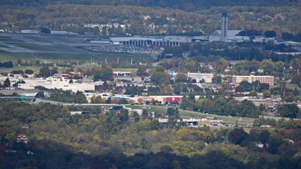 The Valley View area, with the airport beyond.