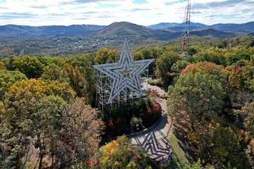 Then I fired up the drone, and went for a flight over the star.  I was annoyed that the light was going the opposite direction than I wanted, but that's what happens sometimes.