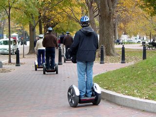 On November 7, while I was in DC, I spotted a group of people on Segways running around Lafayette Park.