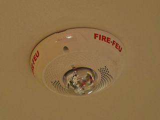 Fire alarms at the store.  The store currently has a Simplex system, with two-stage T-bar pull stations, and ceiling-mounted bilingual SpectrAlert Advance speaker/strobes.