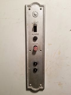 Elevator panel at Chronic Ink.