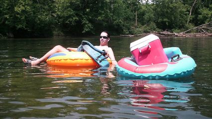 Jorge was another one of our designated cooler-tube carriers.