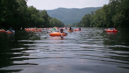 Relaxing on the river...