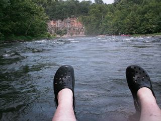 Approaching the rapids...