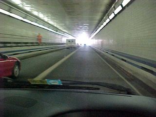 And now we're on our way back to Stuarts Draft... going under some water as we start to exit the Hampton Roads Bridge-Tunnel.