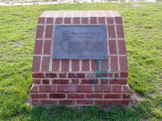 I also found the dedication plaque near the playground. This was carried over from the old rest area.