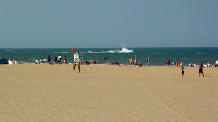 Meanwhile, from ground level, the beach is quite noticeably wider than it was in 2000.