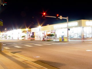 After a run over the beach with Big Mavica, I headed out onto Atlantic Avenue for a few night photos of the strip, right out in front of the Ocean Holiday.