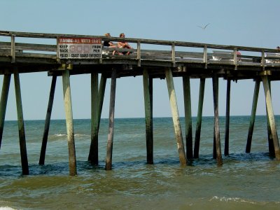 Virginia Beach fishing pier as viewed from the south