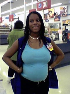 This is Carliqua, formerly of the Waynesboro Wal-Mart. At the time, she was expecting a little baby girl.