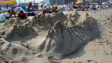 ...while others built magnificent sand castles.