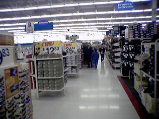 As you can see, this is a HUGE Wal-Mart!  We definitely got our exercise this evening...