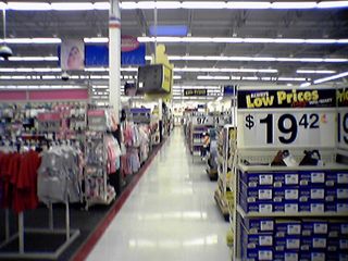 The Dayton Wal-Mart is a lot smaller than the big Harrisonburg Wal-Mart, but still a Supercenter.  We tackled this one with no problem.