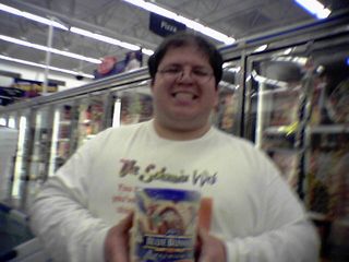 Here, I'm posing with some ice cream.  Mmmmmmmmmmmmm...