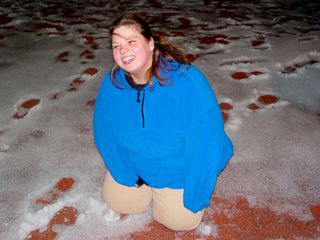 And meanwhile, like any good friend would do, when Katie landed on the ice, I pulled out the camera and captured a memory.