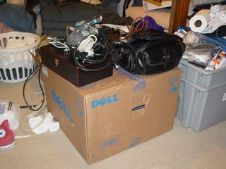 On February 25, it was time to start fresh, as I cleared off my desk in preparation for my new Dell computer.