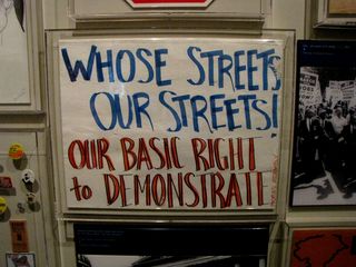 I was a bit shocked to see this sign, from the original "A16" World Bank/IMF protest back in 2000, in the Smithsonian.