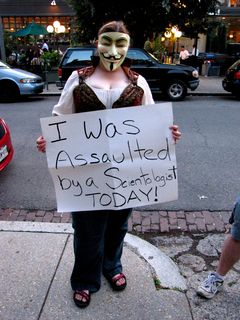 HT was still around, too, and still wearing the Guy Fawkes mask that was forcibly removed from her face. As you can see below, the mask was removed with enough force to cause considerable cracking and buckling.