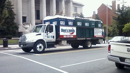 On September 10, on the way to Whole Foods, I encountered this truck loaded with porta-potties, which I found slightly amusing. Obviously, they know where people ought to go if they need to go...