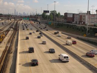 We are definitely in Chicago now, as we crossed over the Dan Ryan and the southern branch of the Red Line.