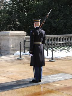 The day after going to Philadelphia, Mom and I went over to Arlington Cemetery, where we saw the guard "walking the mat" in front of the Tomb of the Unknowns.