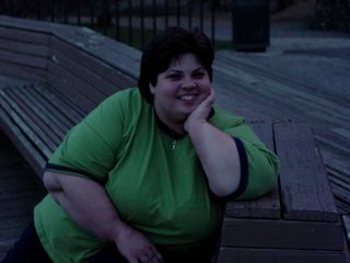 Katie poses for the camera at the Roanoke Star.