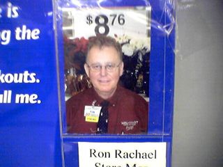 Before the A16 protest, Sis and I stopped at the Wal-Mart in Manassas. While there, I was quite surprised to find out that I could get myself a store manager for only $8.76.