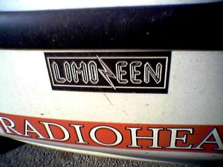 On April 25, on a trip to Staunton Mall, I noticed the car of a fellow Homestar Runner fan, seeing this bumper sticker for Limozeen.