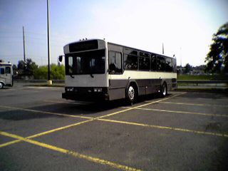 Here's an unusual sight... a Gillig Phantom up on blocks in the parking lot of the Wal-Mart in Manassas on July 20.