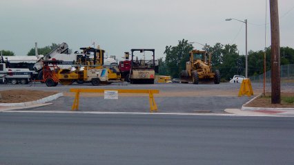 On a trip on July 28, while stopping in Harrisonburg, I discovered that the gate lodge at the former Howard Johnson's (now Rockingham Hall) had very recently been demolished. The remainder of the complex, consisting of the guest rooms of the former motor lodge, was refurbished for its second stint as a dorm. The former restaurant had been demolished in mid-June 2004.