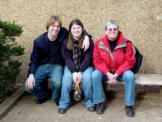 Chris, Sis, and Mom pose for a picture at Malcolm X Park in northwest DC.