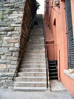 The "Exorcist Steps" in Georgetown, which was the main reason we went.