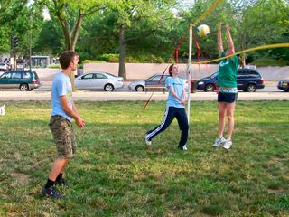 During the summer of 2008, Food & Water Watch sponsored an office volleyball team. These games took place on the National Mall on Wednesday evenings after work. We may have placed last in the competition, but we had loads of fun, and that's what counts in the end...