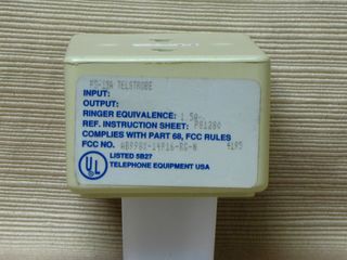 Wheelock PS-15A, label