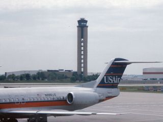 The control tower in Pittsburgh.