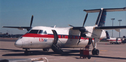 A Dash 8 in USAir colors